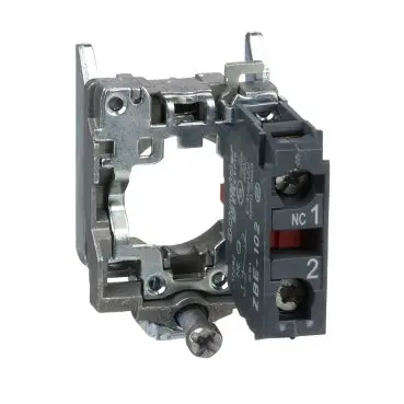 Harmony Zb4bz102, Single Contact Block With Body/Fixing Collar, Metal, Screw Clamp Terminal, 1 Nc - New In Box 1