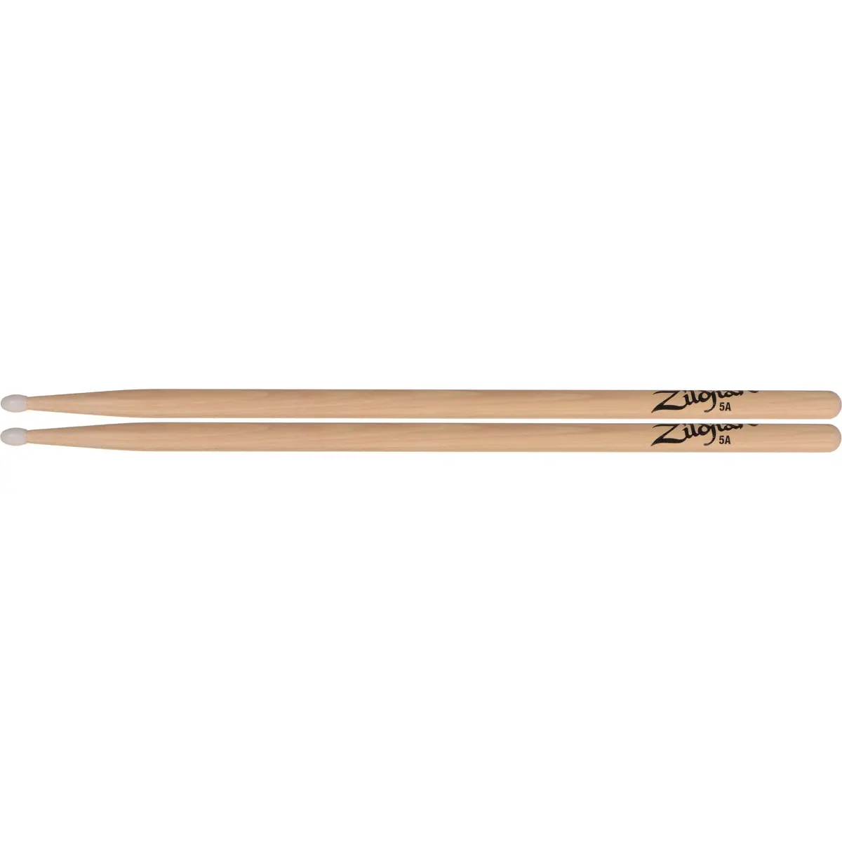 Zildjian 5A (5Ann) Nylon Tip - Select Hickory Usa Drum Sticks (1 Pair) 1